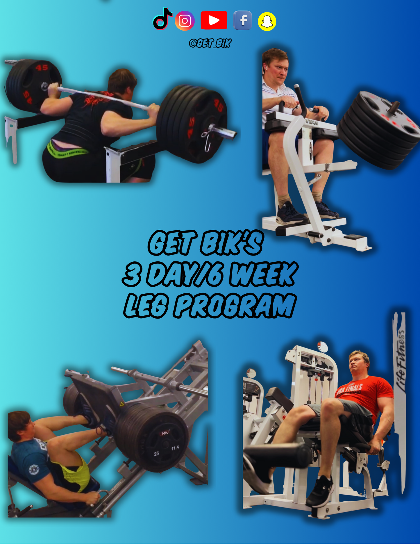 3 DAY 6 WEEK LEG PROGRAM